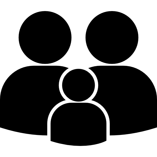 3 silhouettes famille